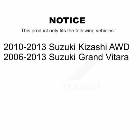 Kugel Rear Wheel Bearing And Hub Assembly Pair For Suzuki Grand Vitara Kizashi K70-100781